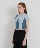 ANDTHEOTHER Blue Multi-Cut Short Sleeve T-Shirt