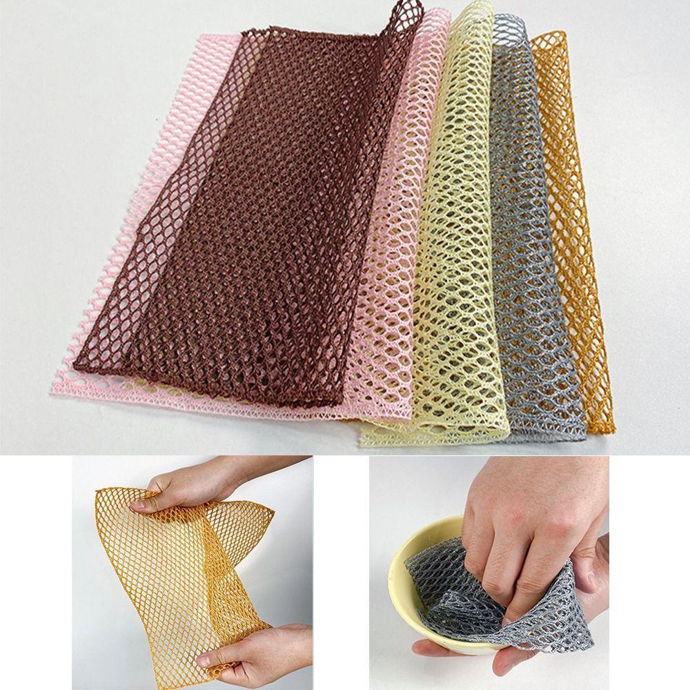 3 шт. сетчатые кухонные чистящие салфетки, мочалка для мытья посуды, кухонные тряпки, кухонная щетка для дома, горшок