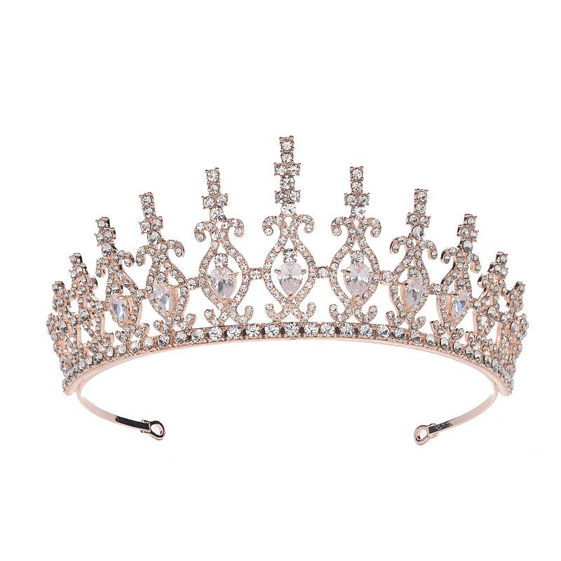 Новый стиль большой дворец темперамент корона невесты свадьба свадебное платье ужин стиль корона тиара для женщин