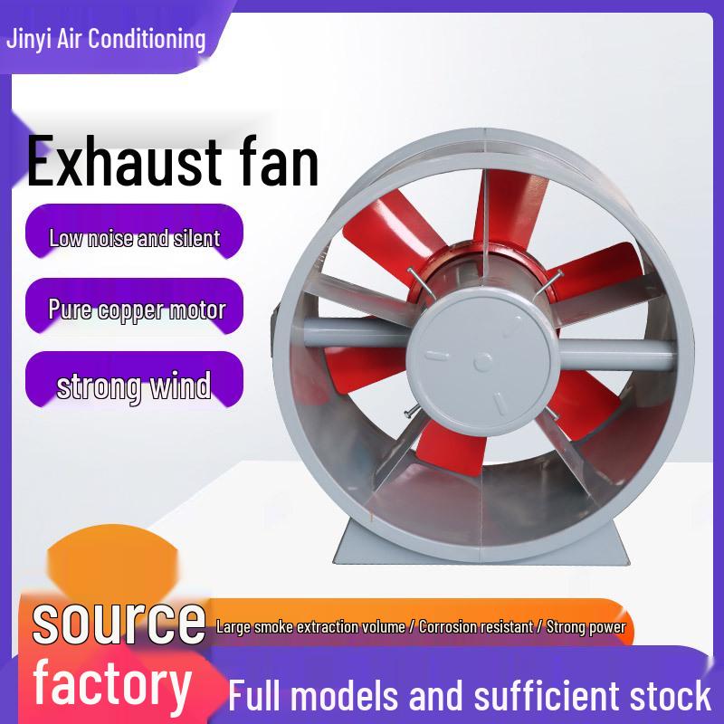 High Temperature Resistant Smoke Extraction Fan for Garages and Factories