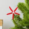 Yousheng Starfish Christmas Tree Topper Starfish Decoration with Metal Spiral Wire Base Xmas Tree Top Decoration for Festive Home Office Party Decor