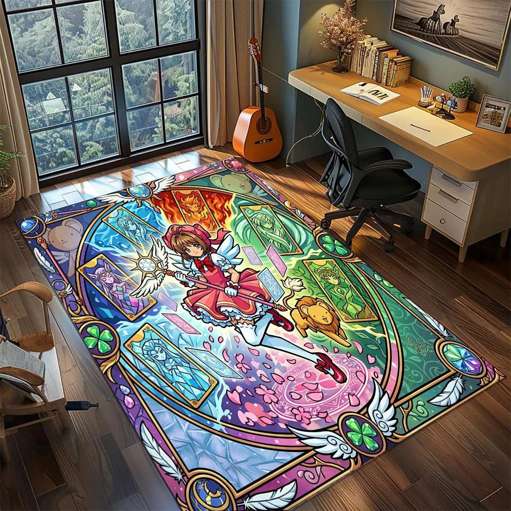 Cardcaptor Sakura Non Slip Decorative Floor Mat Large Area Washable Rug Carpet Gamer Bedroom Home.-TING
