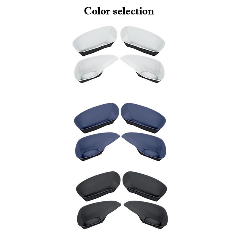 For Xpeng G6 2024 Car Door Groove Mat Storage Box Waterproof Leather Door Slot Protective Pad Cover Interior Accessories