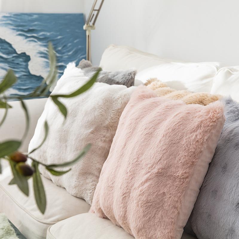 Твердый квадратный чехол для подушки, чехол для подушки 43x43 см, флокированная подушка для дивана, наволочка для сиденья, автомобильного кресла, домашний текстиль, декоративный