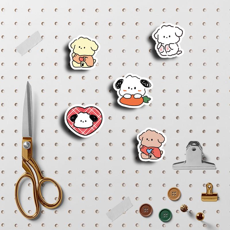100pcs Cute Little Dog Animals Stickers Children's Diy Computer Decoration Sticker Student Stationery