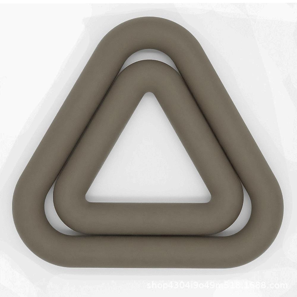 Silicone Triangle Weight Ring Silicone Dumbbell Gym Training Fat Loss Shaping Equipment Yoga Assistant Exercise