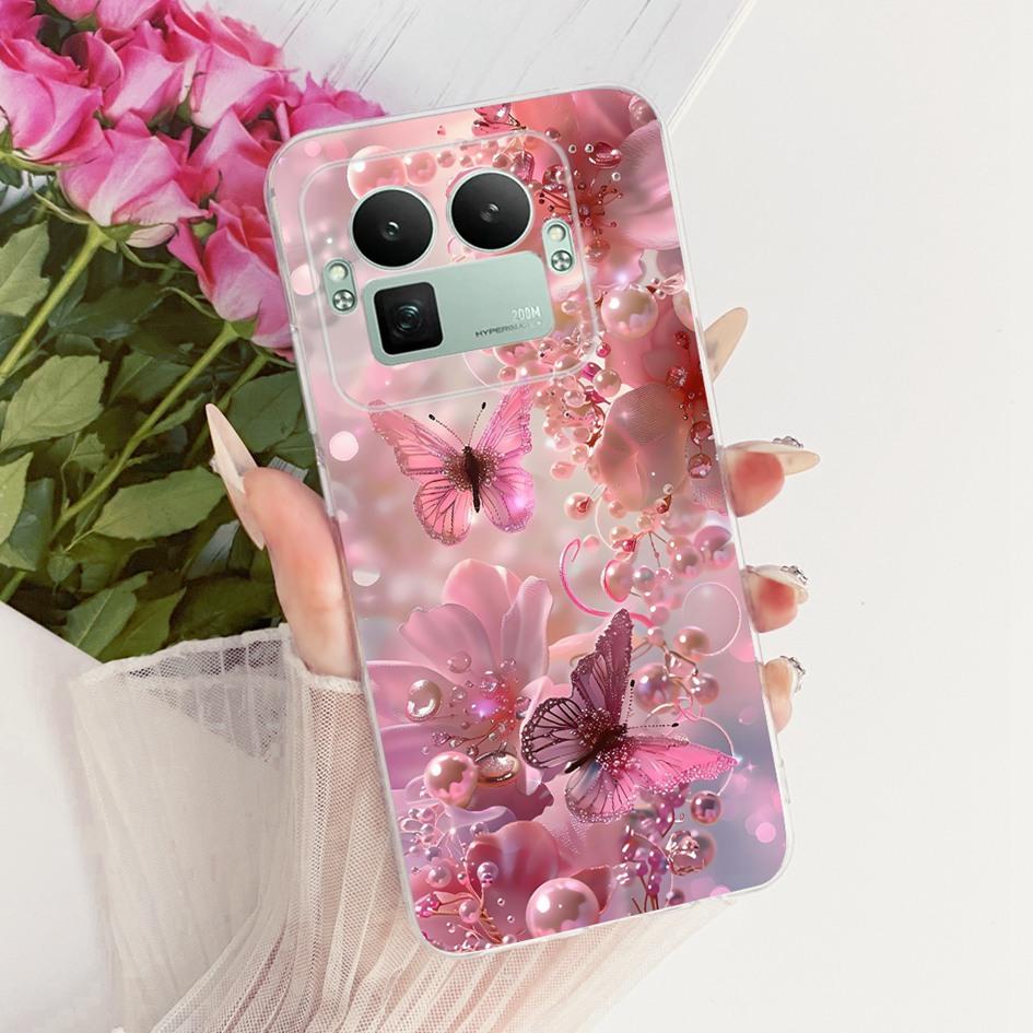 Чехол для Realme GT8 Pro 2025 RMX5210 Популярный Цветок Бантик Мягкий Тонкий Силиконовый Задний Чехол Для Realme GT 8 GT8 RealmeGT8 5G Coque