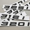 3D ABS Black Car Letters Logo 320i 325i 330i Rear Trunk Badge Emblem Sticker For BMW 3 Series 320i 325i 330i 318i Tail Marking ia2