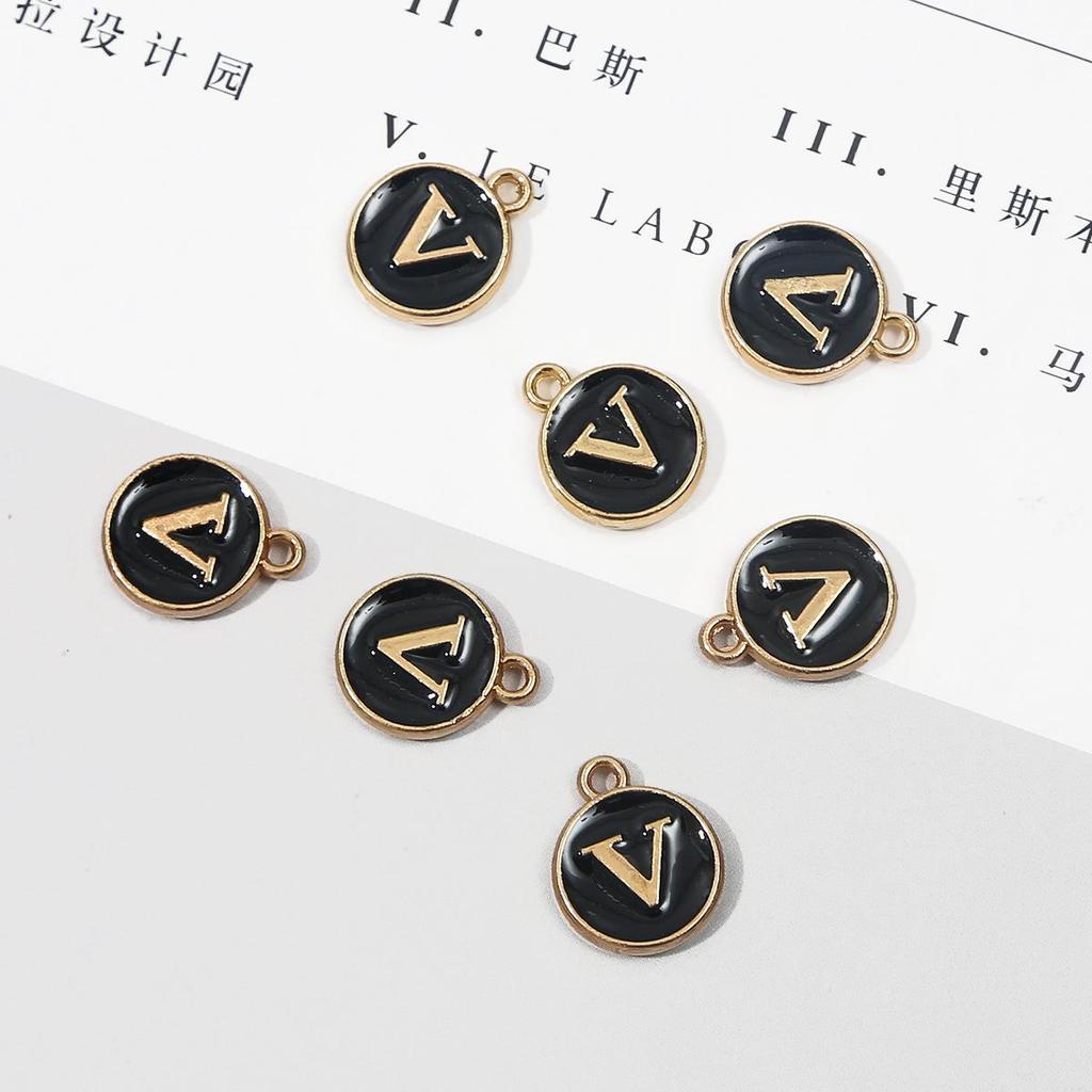 10 шт., металлическая эмаль, английские буквы, подвески, подвеска для самостоятельного изготовления ювелирных изделий, ожерелье, браслет, аксессуары