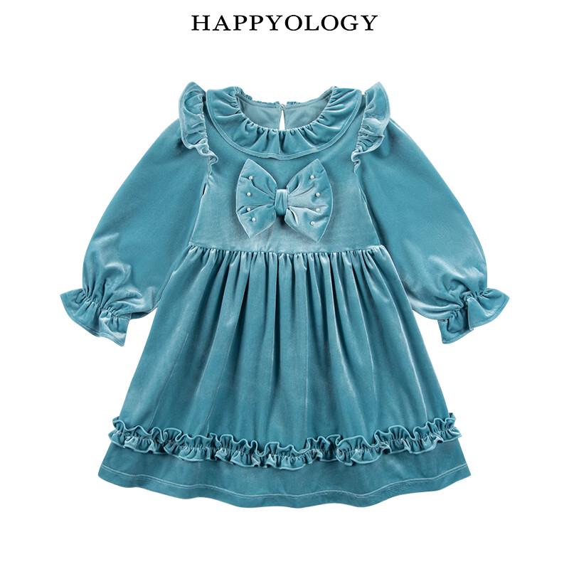 Девичье платье-принцесса Happyology с бархатным бантом