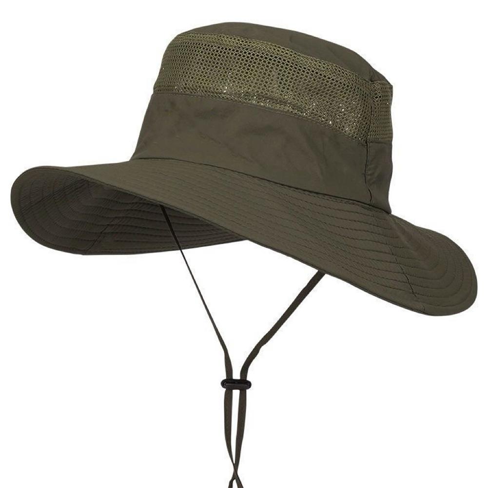 Fashion Summer Bucket Hat For Men Fisherman Cap Fishing Outdoor Sunshade Wide Brim Sunscreen Riding Hiking Suncreen Sun hat