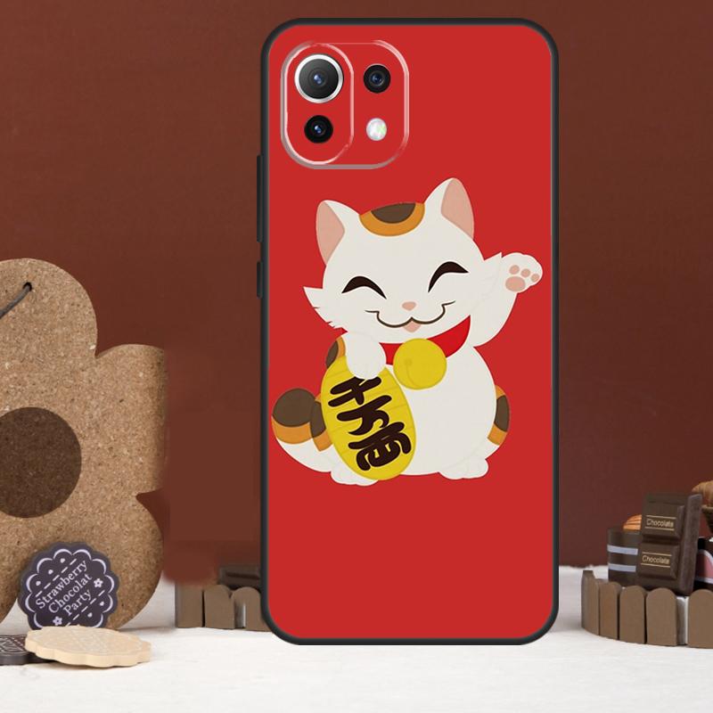 Японский Кот Удачи Художественный Чехол Для Xiaomi 15 Ultra 14 15T 13T 14T 17 Pro Max POCO F8 Ultra X7 X5 X6 F5 F6 F7 Pro Чехол