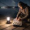 Double Sided Fishing Lure Storage Box with Hard Bait Minnow Pencil Compartment for Fishing Gear Accessories