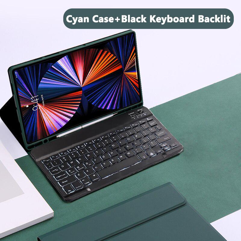 Case Keyboard For iPad Air Pro 11 13 2024,For iPad 10.2 7/8/9th 10th Generation Air 4 5 Pro 11 12.9 Cover With Backlit Keyboard