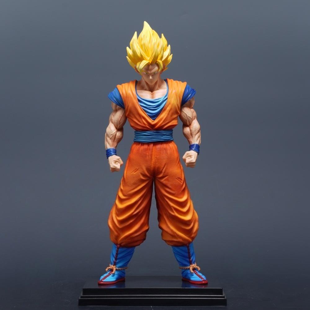31 см/12,2 дюйма Аниме Фигурка Dragon Ball Супер Сайян Гоку Фигурки Действия ПВХ Статуя Настольное Украшение Коллекционная Модель Игрушки Подарки 2 Круглых Сенсорных