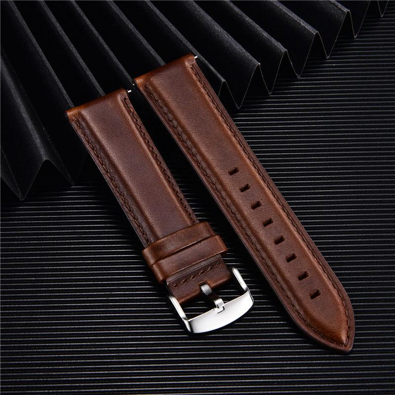 Quick Release Straps Men Women Genuine Leather Watchbands 18mm 20mm 22mm Smart Watch Band Watch Accessories