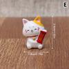 1Pc Cute  Year Cartoon Lucky Cat Micro Landscape Resin Cat Micro Landscape Diy Pot Garden Decorations Miniatures