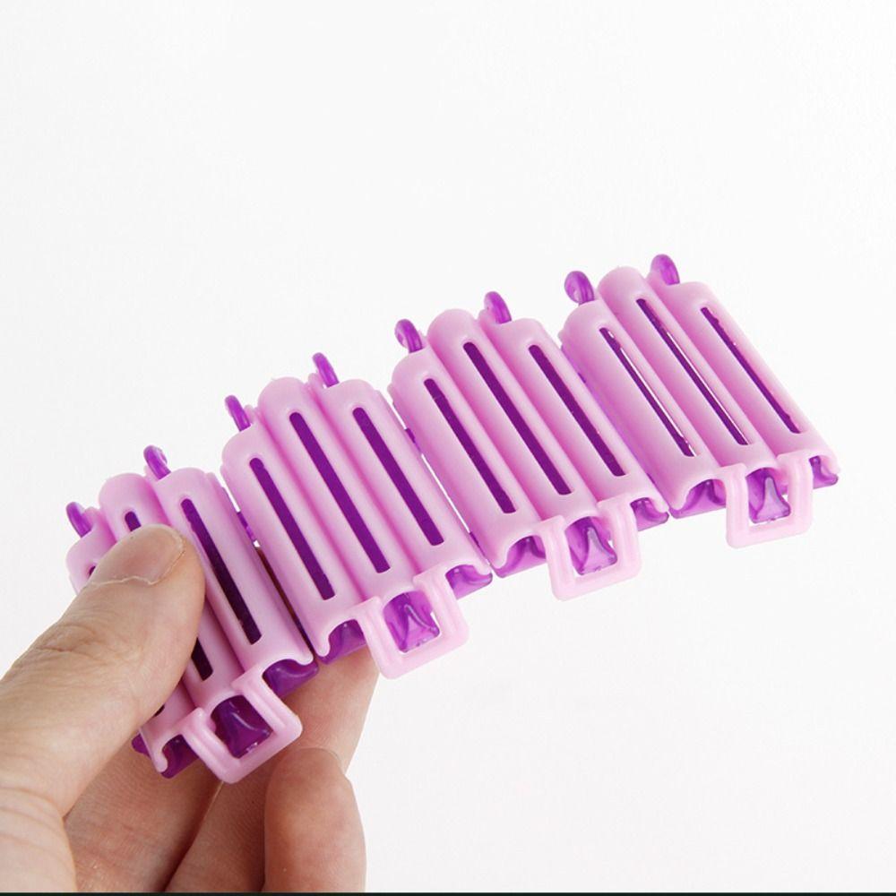 50pcs/bag Plastic Wave Perm Rod Bars Pink Corn Hair Curl Rod Fluffy Clamps Rollers Professional