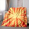 1pc Sunburst Vibrant Lightweight Flannel Blanket, Comfortable and Warm Blanket, for Office and Camping Sofa Bed, Livingroom159