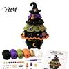 Easy Crochet Pattern with Tutorial Halloween Tree Pack, DIY Yarn Craft Kit Hooks And Step Creative Desktop Ornament by Guide, Handmade Knitting