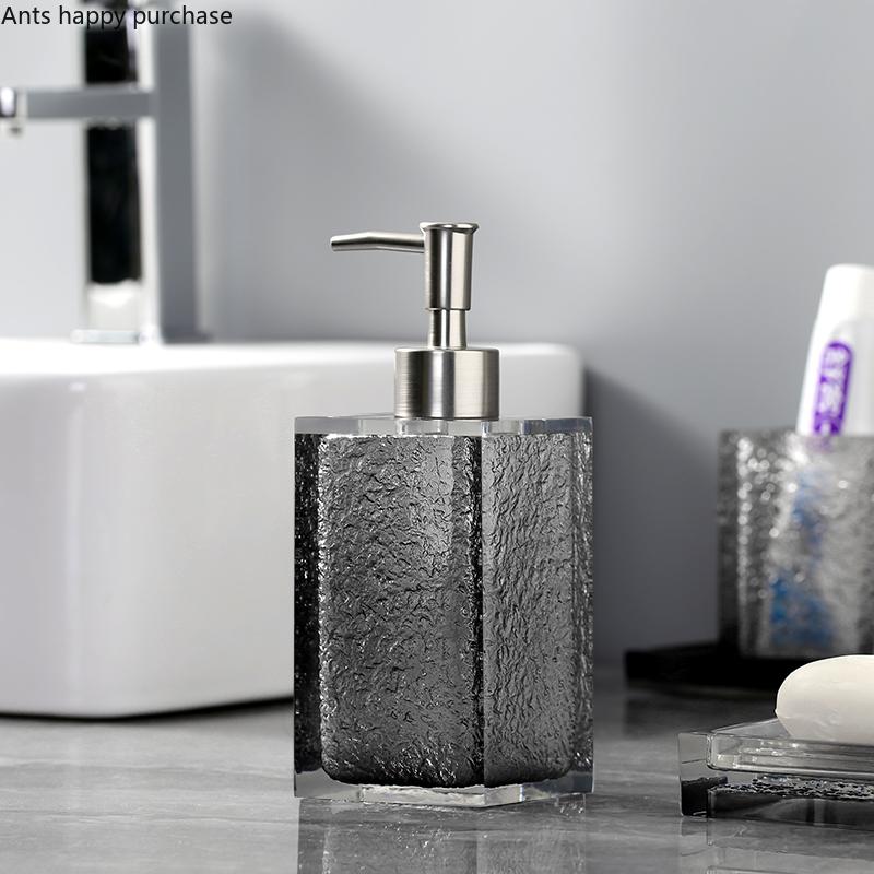 Набор туалетных принадлежностей из смолы, держатель зубных щеток, стаканчик для ополаскивателя для полости рта, бутылочка для лосьона, мыльница, коробка для ватных палочек, поднос для хранения салфеток