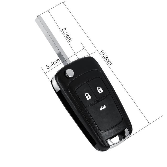 3 Buttons Remote Key Shell for Vauxhall Opel Zafira Astra Insignia Holden