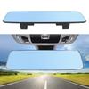 Car Interior Rear View Mirror 3000R Micro Curvature Lens Anti-glare Wide-angle Blue Frameless Mirror 2.5D Full Creen HD Glass