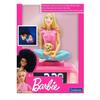 LEXIBOOK - Réveil veilleuse Barbie - Sons et mélodies, écran LCD rétro-éclairé et lumineux - Rose