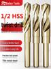 Bailey High-Speed Steel Reduced Shank Twist Drill Bit for Metal, Iron, Aluminum, Stainless Steel