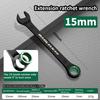 Dual-purpose Combination Wrench Open-end Manual Spanners Ratchet Spanner  Bicycle Motorcycle