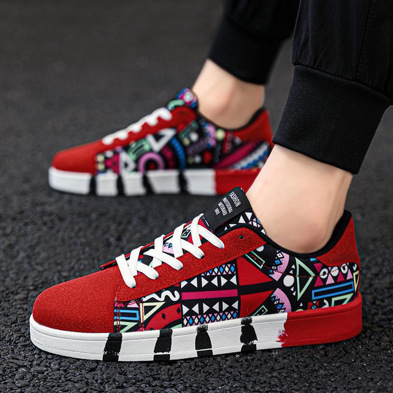 Мужские парусиновые туфли Весна 2025: Корейский стиль, Модные, Дышащие, Повседневные кроссовки для студентов