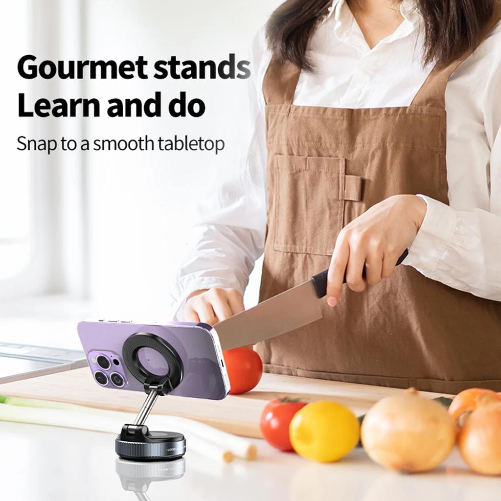 Магнитный держатель для телефона в автомобиль Механическая вакуумная присоска Вращение 360° Магнитный адсорбционный кронштейн Навигация Универсальный держатель