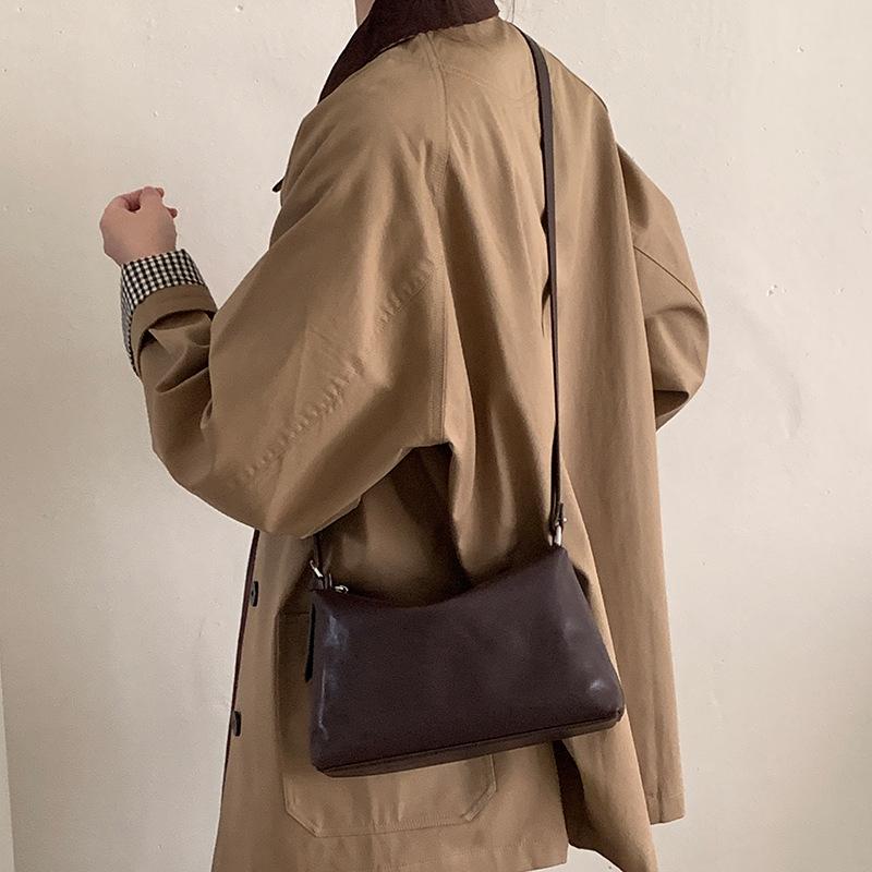 Новая женская сумка через плечо из ретро-коровьей кожи, кожаная повседневная сумка-кроссбоди, женская сумка большой вместимости для commuters