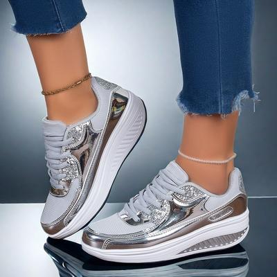 Классические женские кроссовки на платформе, удобные повседневные кроссовки для ходьбы, спортивная обувь для спортзала, дизайнерская женская мода, кроссовки Shaking