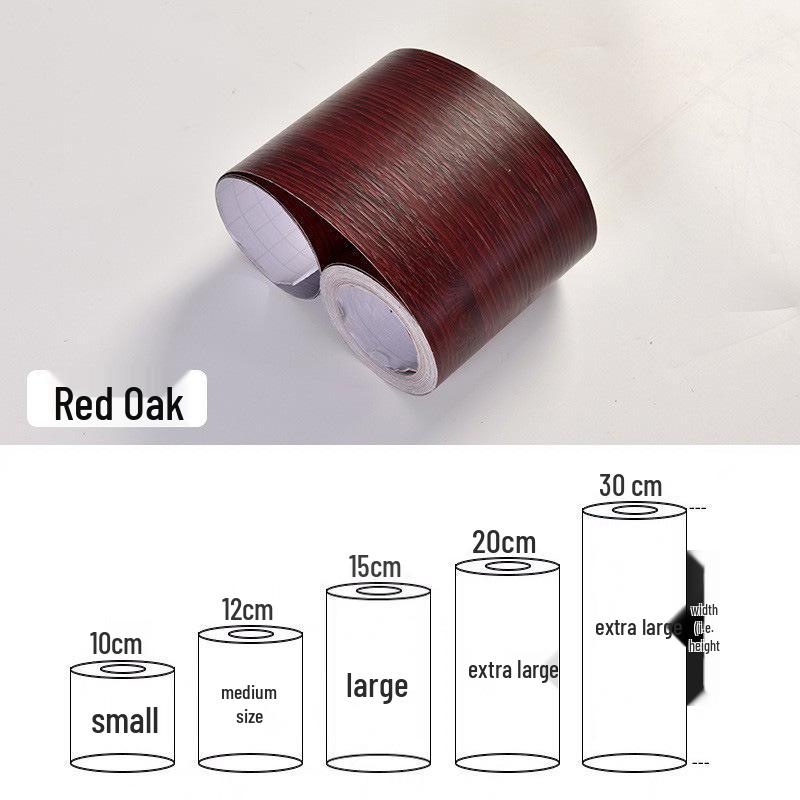 Водонепроницаемая самоклеящаяся наклейка с текстурой дерева для плинтуса и кромочная лента для отделки кромок мебели и декора плинтуса