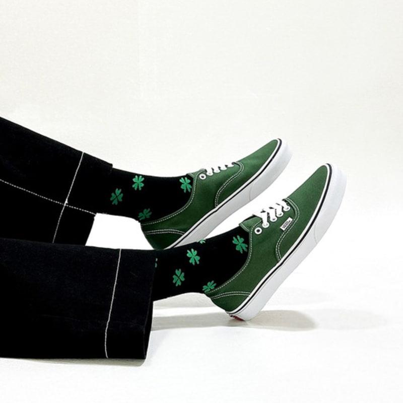 YELLOWSOCKS CLOVER BLACK