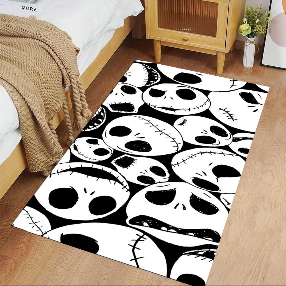Jack Skellington Floor Rug Office Rug Suitable for Game Room Living Rooms Foyer Outdoor Antislip Carpet Anime Office Decor