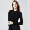 Women's Soft 100% Wool Half-High Collar Knit Sweater