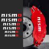 Nismo Nissan Brake Caliper Sticker Brake Caliper Cover Sticker Heat Resistant Universal White