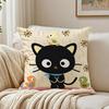 CChococat Cushion Cover Linen Minimalist Soft  for Sofa Bed Home Room Decor