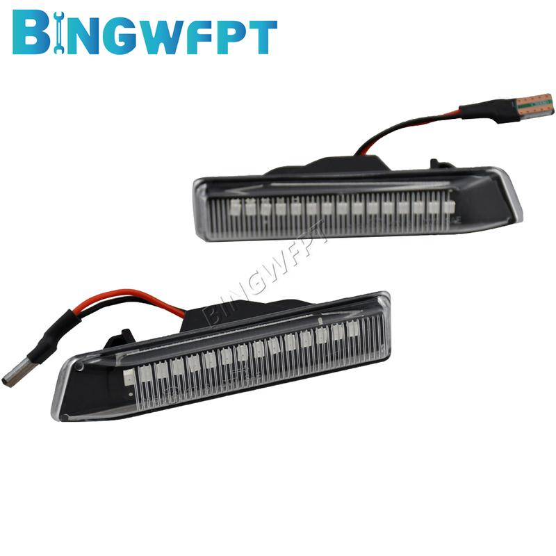 2PCS LED Turn Signal Repeater Sequential Light Flashing Side Marker Lamp Car Accessories For BMW X5 E53 2000-2006 E36 1997-1999