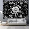 Black and White Tree Floral Pattern Bedroom Living Room Tapestry Home Wall Decoration Tapestry