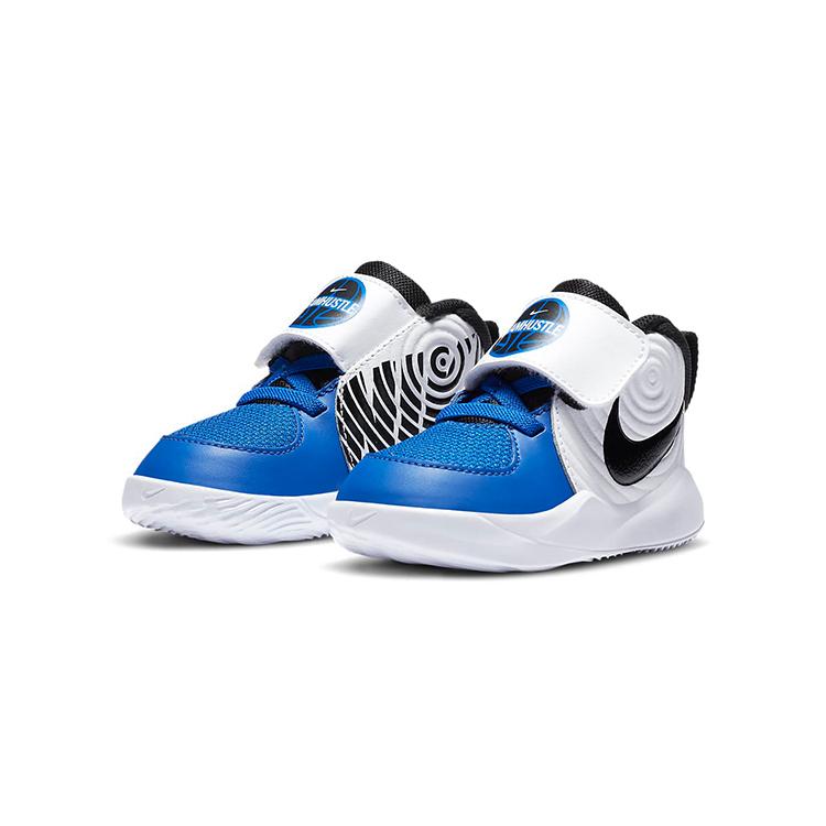 Nike Кроссовки Team Hustle D 9 Mid top для малышей Синие Белые Черные Для младенцев и малышей AQ4226-405