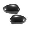 For Fiat 500 2007- Carbon/Glossy Black Side Mirror Cover Cap Door Wing Rearview Mirrors Accessories