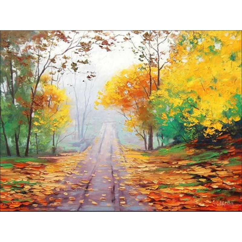 5d Diy Полная круглая алмазная картина Пейзаж Diy Алмазная вышивка крестом Украшение для дома