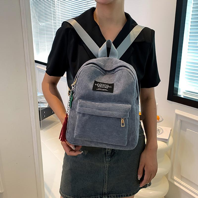 Yogodlns Повседневный женский рюкзак женские школьные сумки для колледжа дорожный рюкзак вельветовые сумки через плечо для девочек-подростков спортивный рюкзак