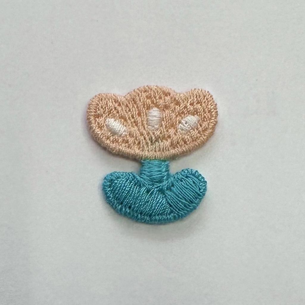 Fresh Little Flower Tulip Embroidery Patch Clothing Accessories Ins Colorful Cute Little Cherry Series Embroidery Cloth