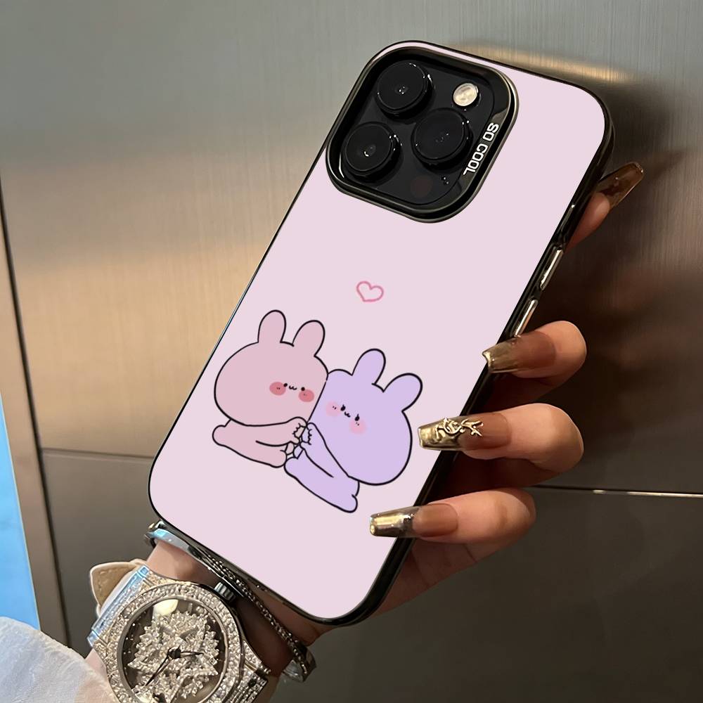 C-A-Cartoon -a-Asamimichan Phone Case For iPhone 17,16,15,14,13,12,11 Plus Pro Max Colored Silver Phone Case