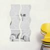 6pcs Self Adhesive Mirror Tiles Kitchen Wall Decal Sticker Stick On Home Decor