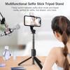 Aluminum Alloy Wireless BT Remote Control Selfie Stick Multifunctional Portable Tripod Stand with